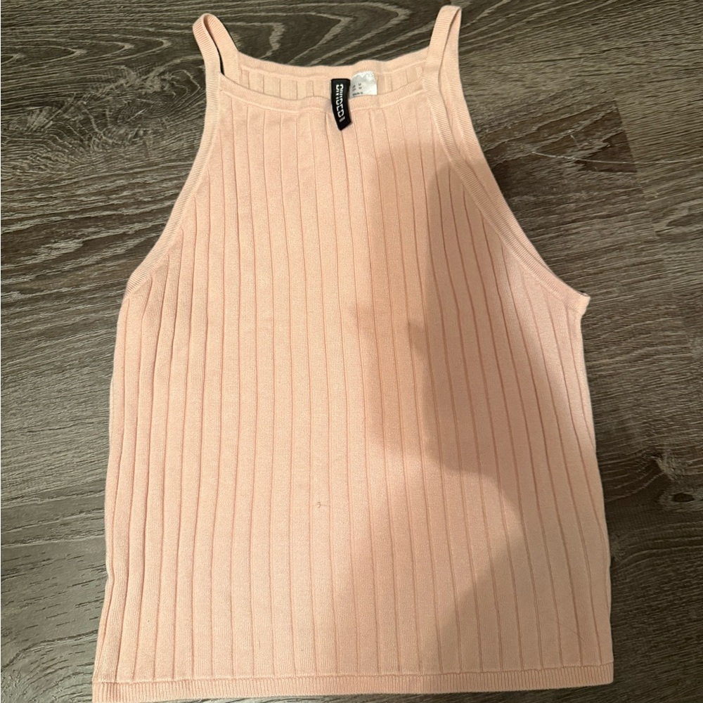 Divided Women's Light Pink Ribbed Cardigan